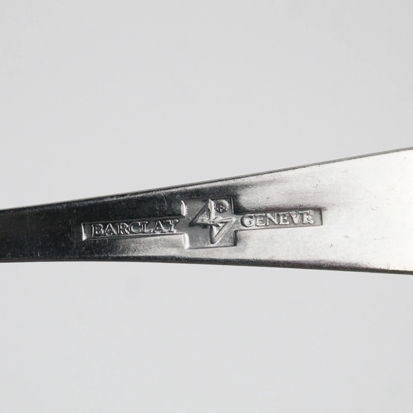 Oyster Bay By Barclay Geneve Stainless Korea Satin Handle Serving Spoon