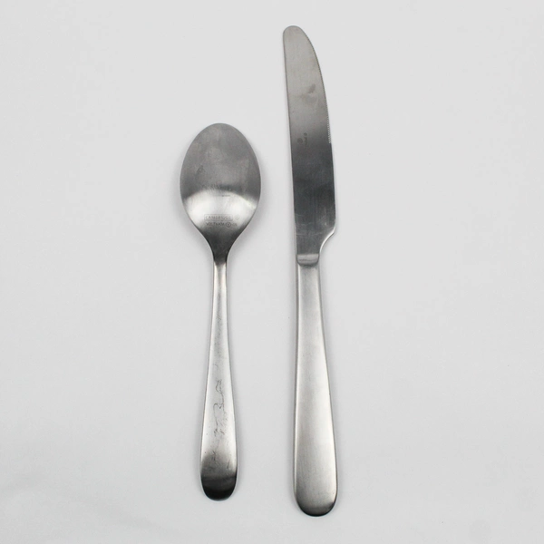 Lot of 2 Cambridge Pepino Stainless Steel Tablespoon Dinner Knife Flatware