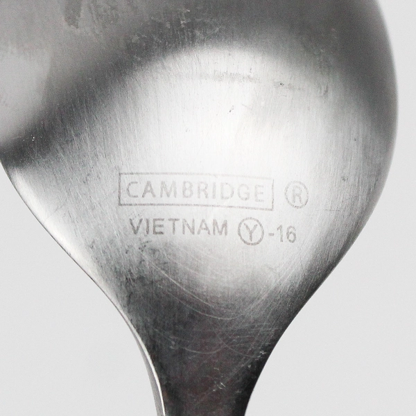 Lot of 2 Cambridge Pepino Stainless Steel Tablespoon Dinner Knife Flatware