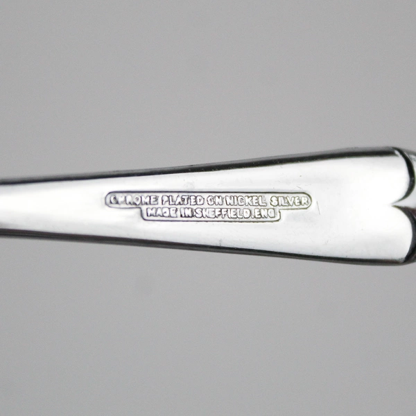 Vintage Unbranded Chrome Plated Sugar Spoon 5” Sheffield England