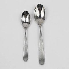 Lot of 2 Marilyn Satin Fade Tablespoon Teaspoon Argent Hampton 18/10 Stainless