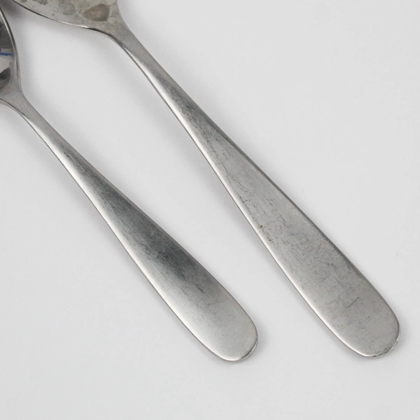 Lot of 2 Marilyn Satin Fade Tablespoon Teaspoon Argent Hampton 18/10 Stainless