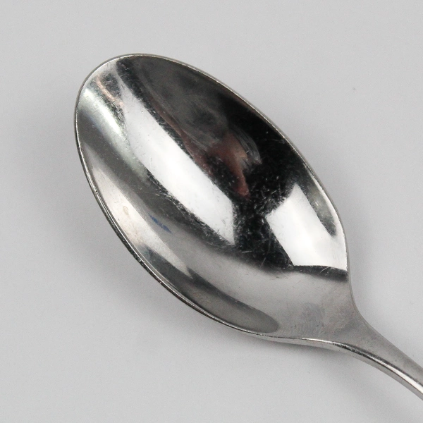 Corby Hall Aspen Teaspoon Thin Plain Curved Tip Stainless Steel 18/10