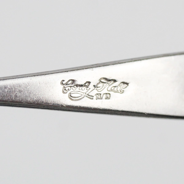 Corby Hall Aspen Teaspoon Thin Plain Curved Tip Stainless Steel 18/10