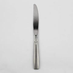 Oneida Satin Accent Dinner Knife Stainless Steel Frosted Handle Flatware