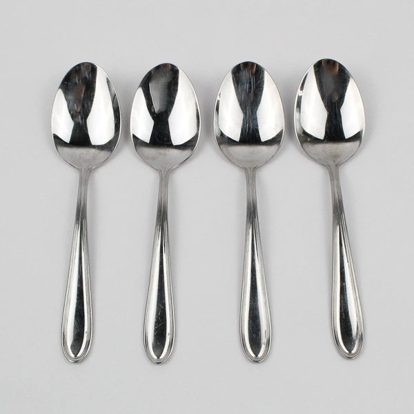 Lot of 4 International Ins636 Tablespoons Stainless Flatware 7" Long