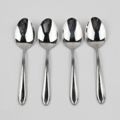 Lot of 4 International Ins636 Tablespoons Stainless Flatware 7" Long