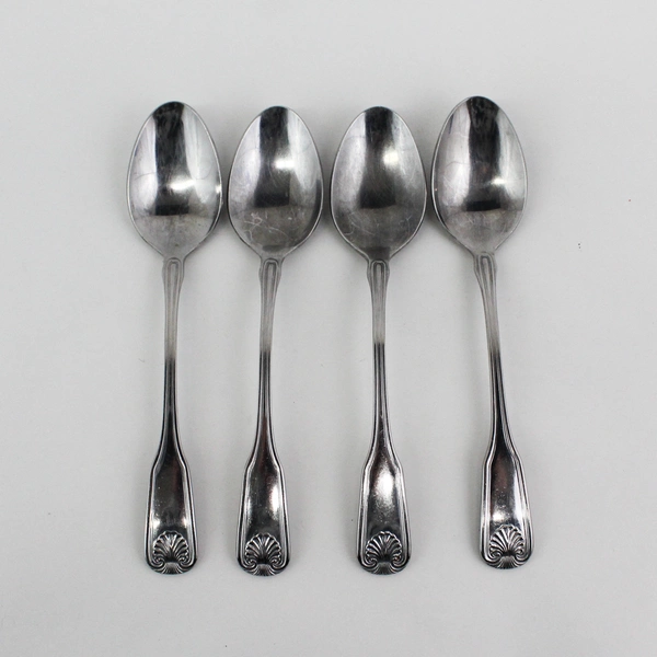 4 Reed & Barton Rebacraft Stainless Colonial Shell II Tablespoons Korea
