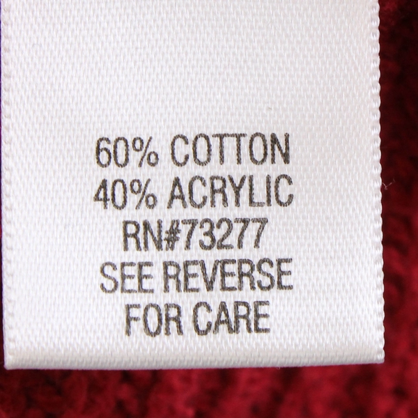 Croft & Barrow Women's M Red Cuffed Sleeve Cable Knit Sweater