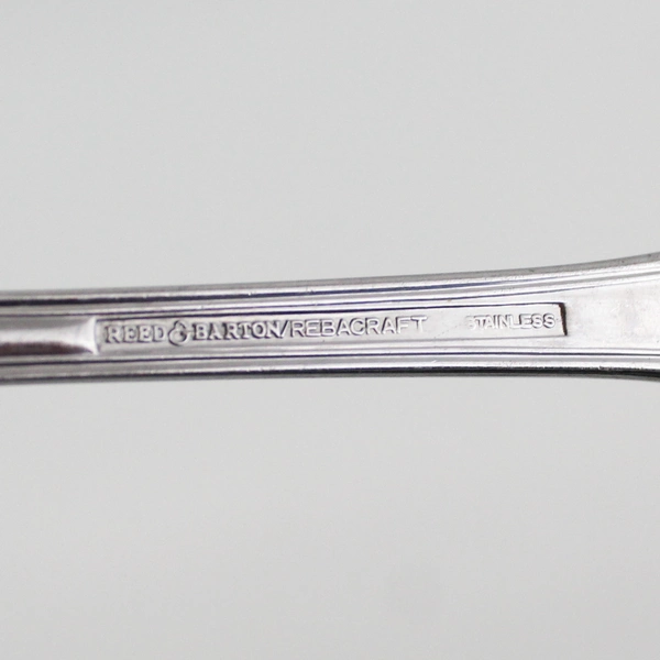 Reed & Barton Rebacraft Stainless Salad Fork And Spoon Serving Set Korea
