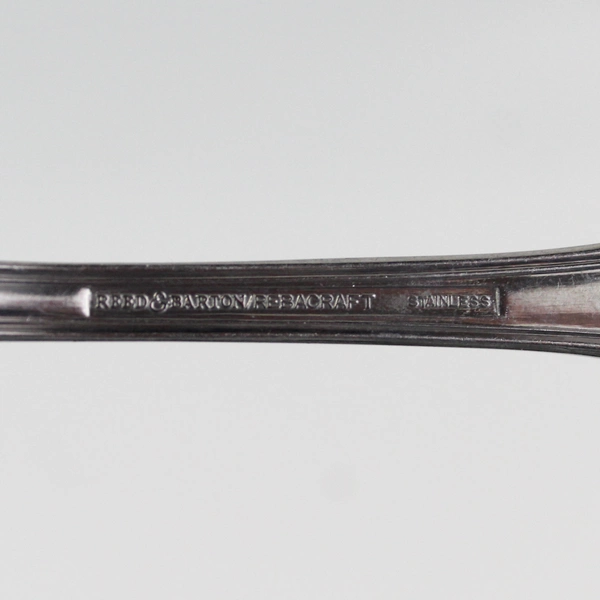 2 Reed & Barton Rebacraft Stainless Colonial Shell II Serving Spoons Korea