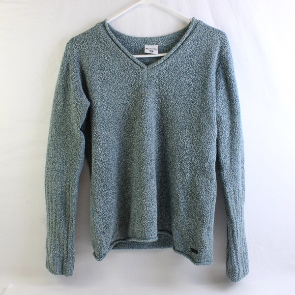Columbia Women's M Blue Knit Long Sleeve Pullover Sweater