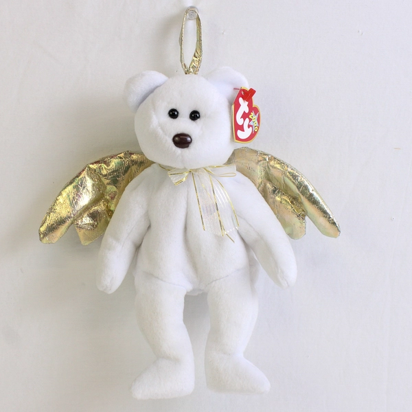 Ty Beanie Babies Halo II 2000 Angel Bear W/ Wings & Halo With Tag Plush Doll Toy