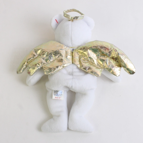 Ty Beanie Babies Halo II 2000 Angel Bear W/ Wings & Halo With Tag Plush Doll Toy