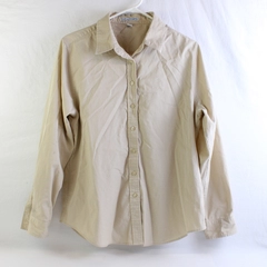 Port Authority Ladies Uniform Shirt Khaki Size L Long Sleeve