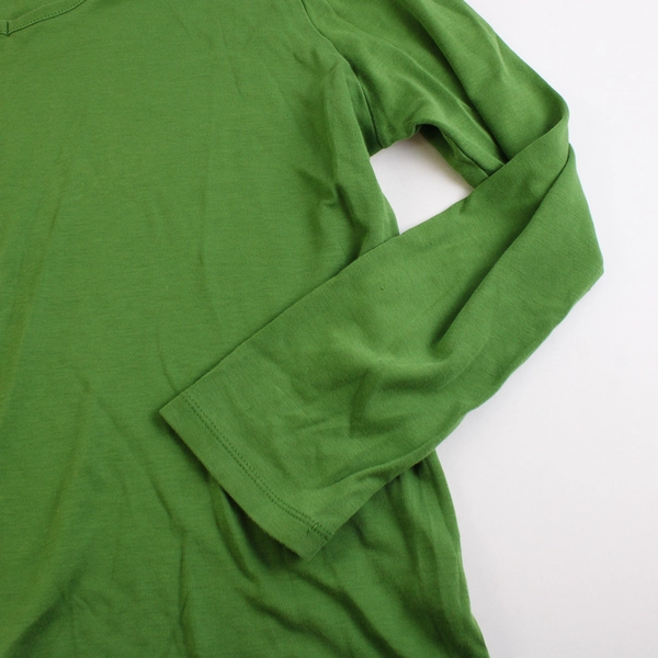 L.L. Bean Supima Cotton Tee Shirt Women's Green Peru