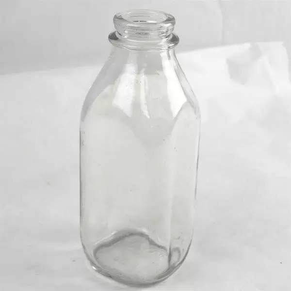 Vintage Stanpak Glass Milk Bottle 9in Thick Glass Collectible
