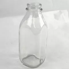 Vintage Stanpak Glass Milk Bottle 9in Thick Glass Collectible