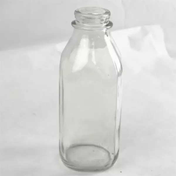 Vintage Stanpak Glass Milk Bottle 9in Thick Glass Collectible