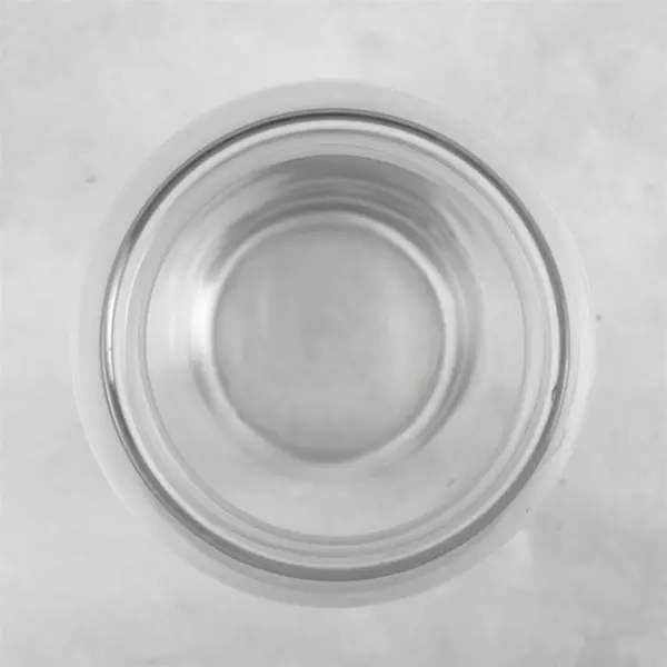 Clear Glass Curved Vase 8in Modern Decorative Flower Vase Small