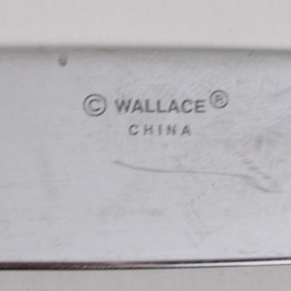 Lot of 4 Wallace Silver Optic Pattern 18/10 SS Dinner Knives 9.25" Very Rare HTF