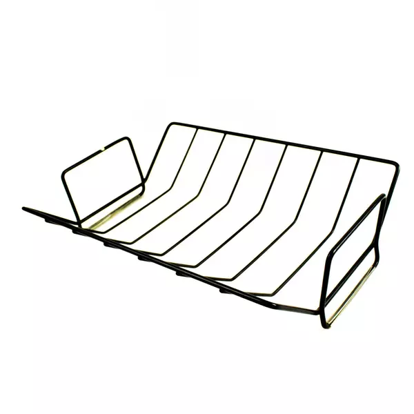 Black Metal Utility Storage Rack 12x16.5x4.25in Open-Frame Organizer