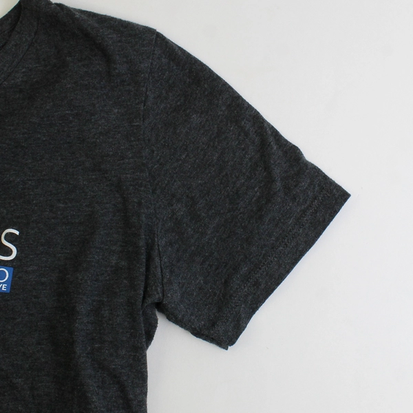 Bella + Canvas Women's M Gray "Backroads Go Active" Graphic V Neck Shirt