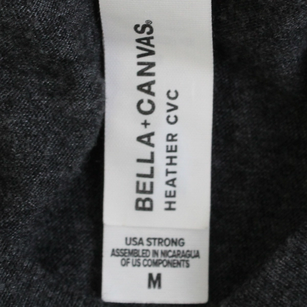 Bella + Canvas Women's M Gray "Backroads Go Active" Graphic V Neck Shirt