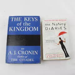 Lot of 2 Books: The Nanny Diaries (Paperback) & The Keys of the Kingdom (HC)