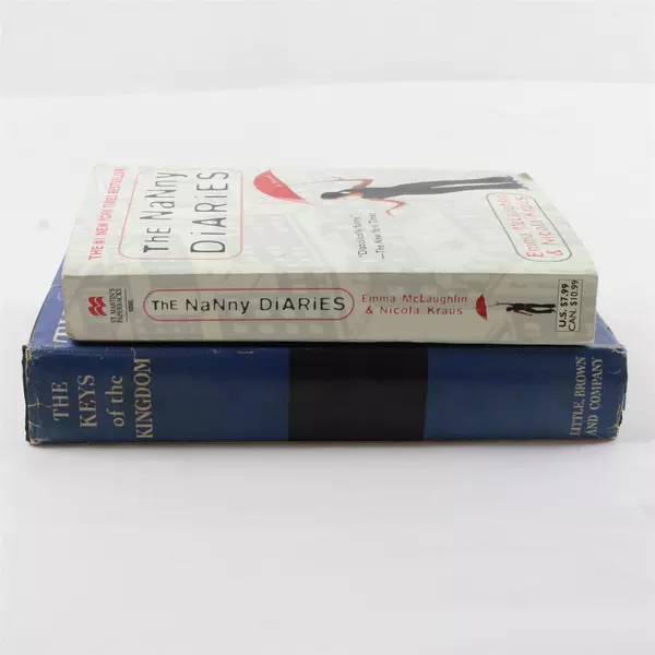 Lot of 2 Books: The Nanny Diaries (Paperback) & The Keys of the Kingdom (HC)