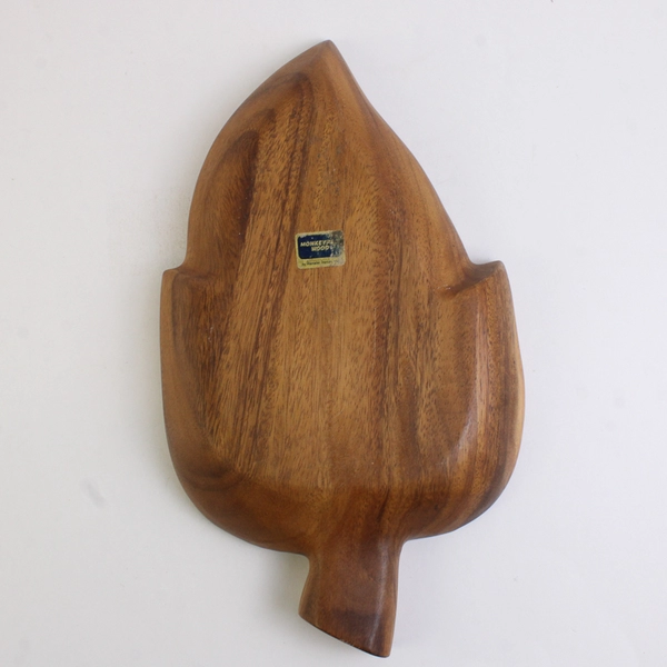 Large Wooden Divided Serving Dish Hanalei Trends 14"x8" Monkeypod Wood