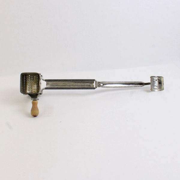 Vintage Metal Mouli Hand Grater Wooden Handle France