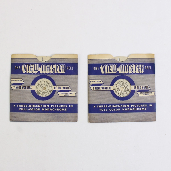 Lot Of 2 View Master Reels Rock City Gardens 326 Victoria Butcharts Garden 313