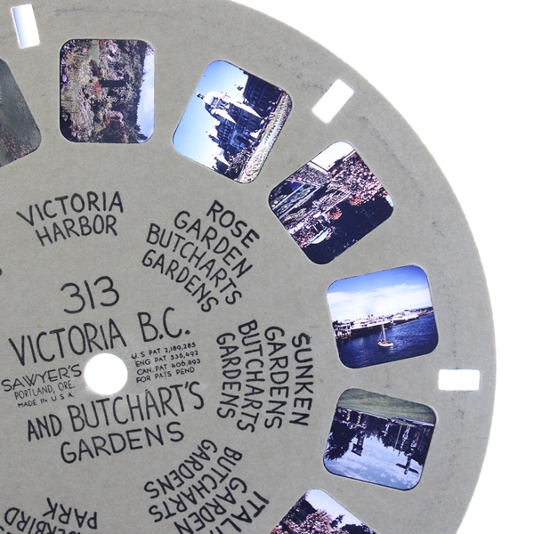 Lot Of 2 View Master Reels Rock City Gardens 326 Victoria Butcharts Garden 313