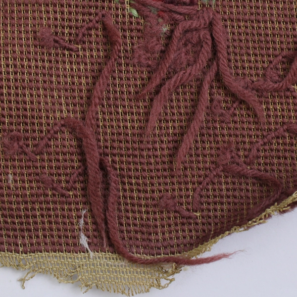 Circular Tapestry Piece Floral Design 17"