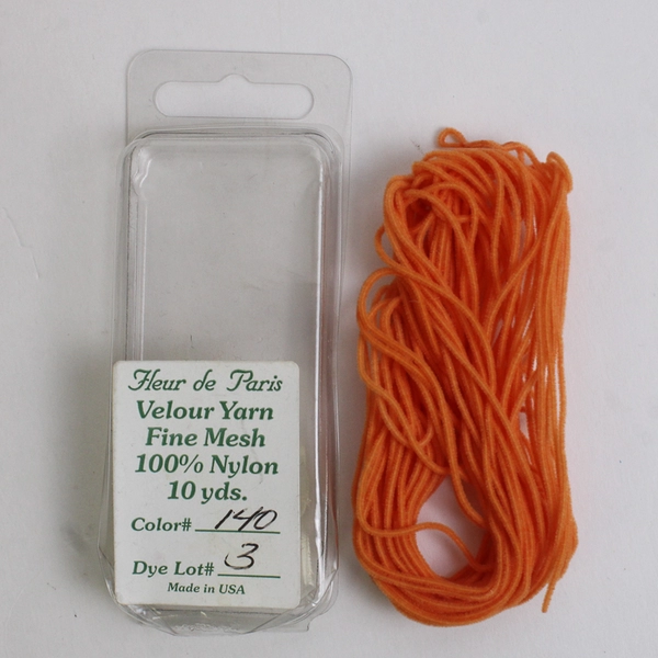 Lot of 5 Fleur de Paris Velour Yarn 10 yds. 100% Nylon, Multi Colors New 