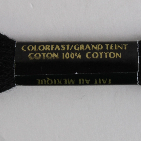 Lot of 6 Cotton Thread Pull Skein Black and White New