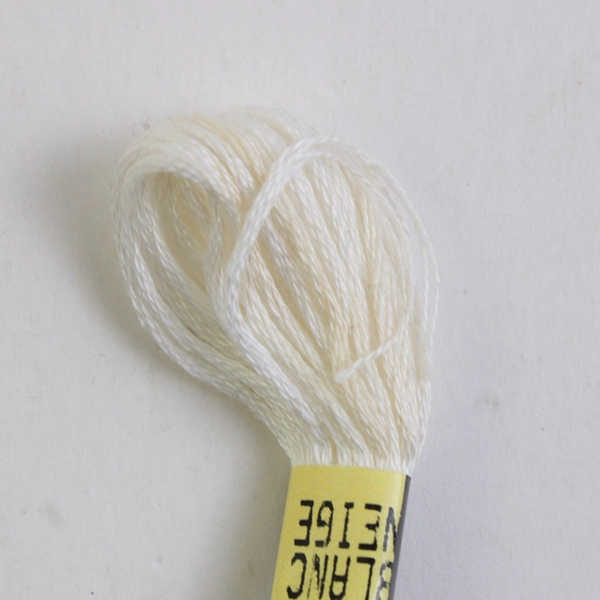 Lot of 6 Pull Skeins of Thread, Black and White, DMC J&P Coats New