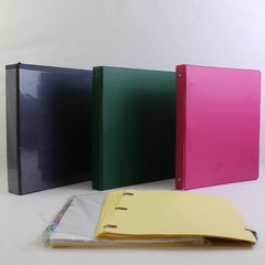 Lot of 5 Binders & Index Dividers Pre-Owned Office Supplies