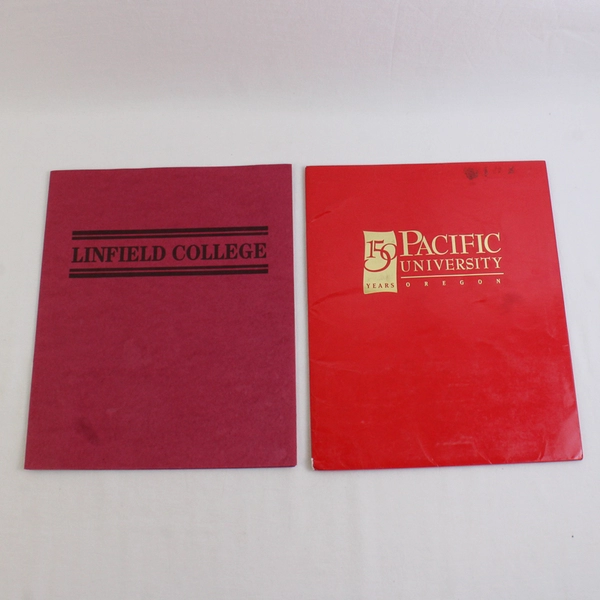 Lot of 4 Multicolored Folders With Inside Pockets College Theme