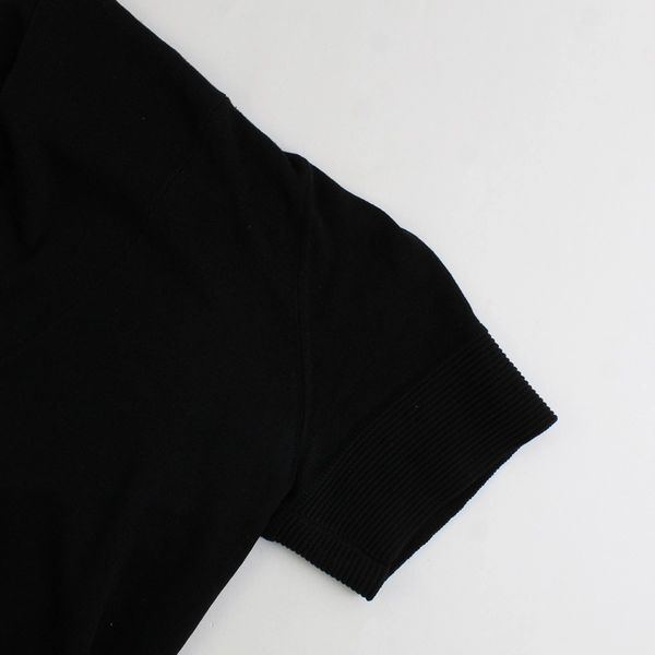 White House Black Market Black Cardigan Short Sleeve Open Front Women's Size S