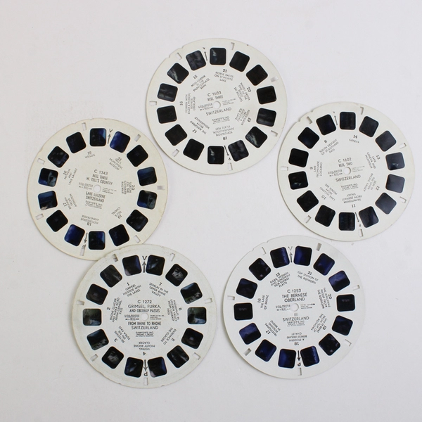 Lot Of 5 View Master Scenic Switzerland Reels #1253 #1272 #1343 #1602 #1603 