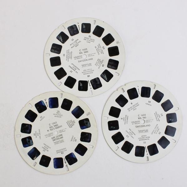 Lot Of 5 View Master Scenic Switzerland Reels #1253 #1272 #1343 #1602 #1603 