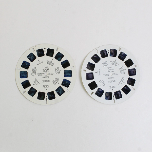 Lot Of 2 View Master Athens Greece Reels I/II #C 0021 #C 0022