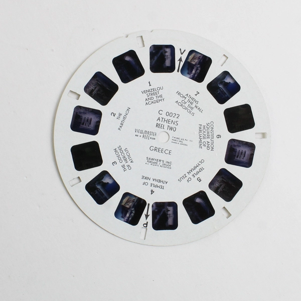 Lot Of 2 View Master Athens Greece Reels I/II #C 0021 #C 0022