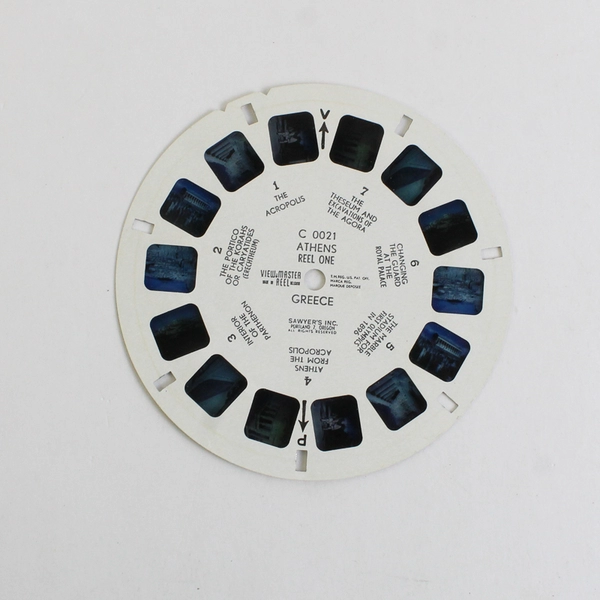 Lot Of 2 View Master Athens Greece Reels I/II #C 0021 #C 0022