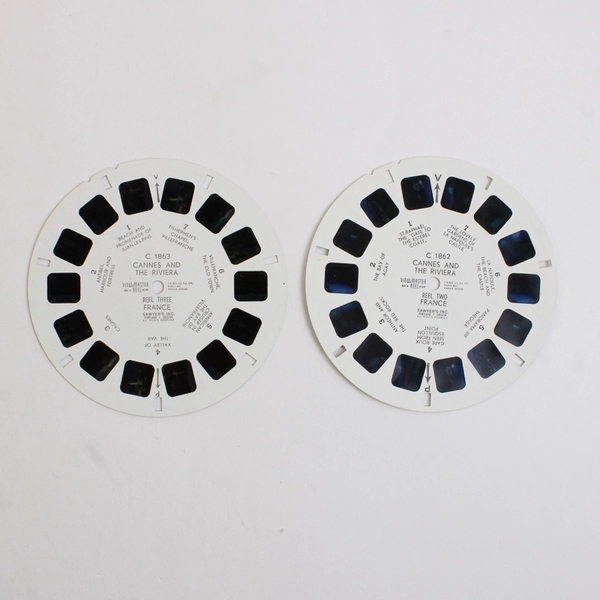 Lot Of 2 View Master Cannes And The Riviera France Reels II/III #C 1862 #C 1863