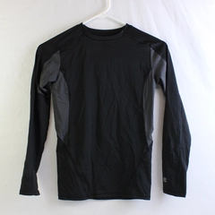 Champion Black Long Sleeve Stretch Shirt with Mesh Panels Women's Size Large