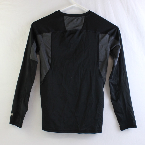 Champion Black Long Sleeve Stretch Shirt with Mesh Panels Women's Size Large