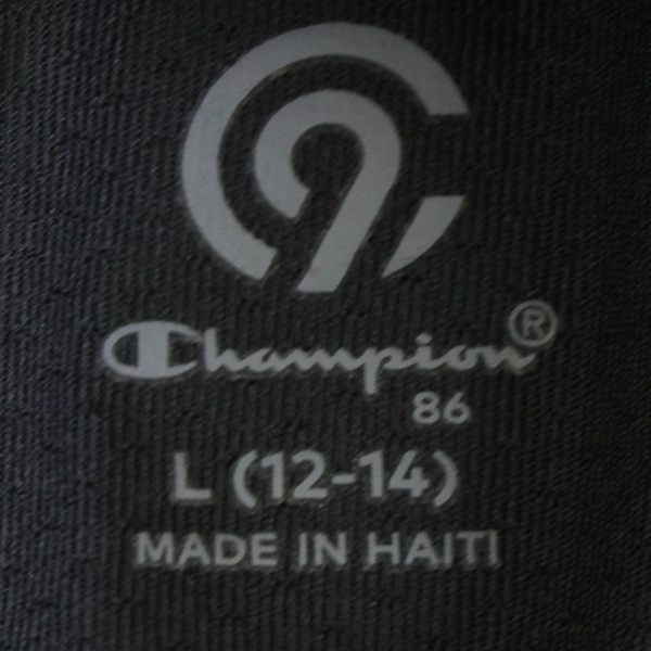 Champion Black Long Sleeve Stretch Shirt with Mesh Panels Women's Size Large